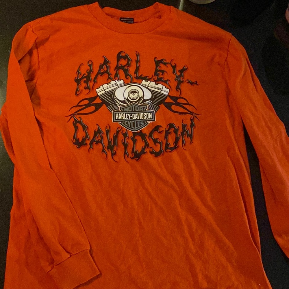 Harley Davidson M Chicago long sleeve orange